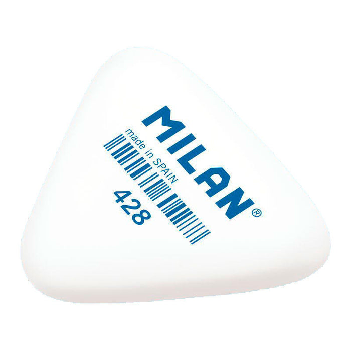 Pack De 28 Unidades Milan 428 Goma De Triangular Gruesa - Miga De Pan - Caucho Sintetico - Color Blanco