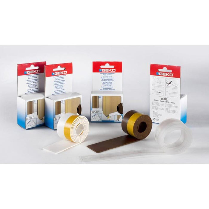 Pack De 3 Unidades - Bajo Puerta Adhesivo En Pvc Expandido 38mm X 100cm Blanco