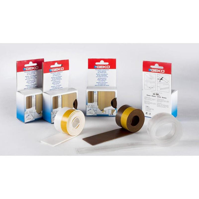 Pack De 3 Unidades - Bajo Puerta Adhesivo En Pvc Expandido 38mm X 100cm Marron