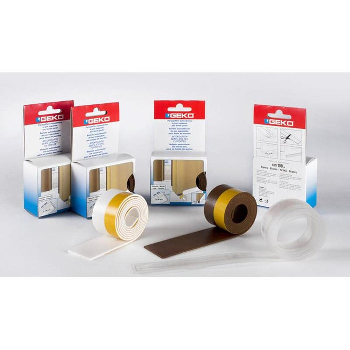 Pack De 3 Unidades - Bajo Puerta Adhesivo En Pvc Expandido 38mm X 100cm Transparente