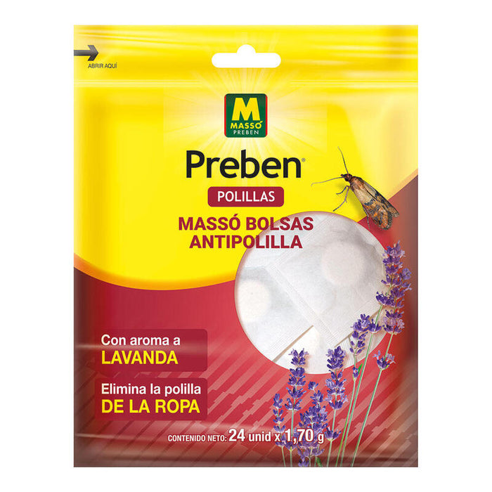 Pack De 3 Unidades - Bolsa Antipolillas Preben 231636 Massó