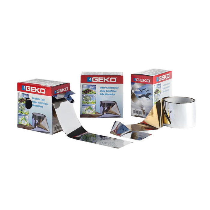Pack De 3 Unidades - Cinta Bimetalica Reflectante Anti-Pajaros 7x1000cm Geko
