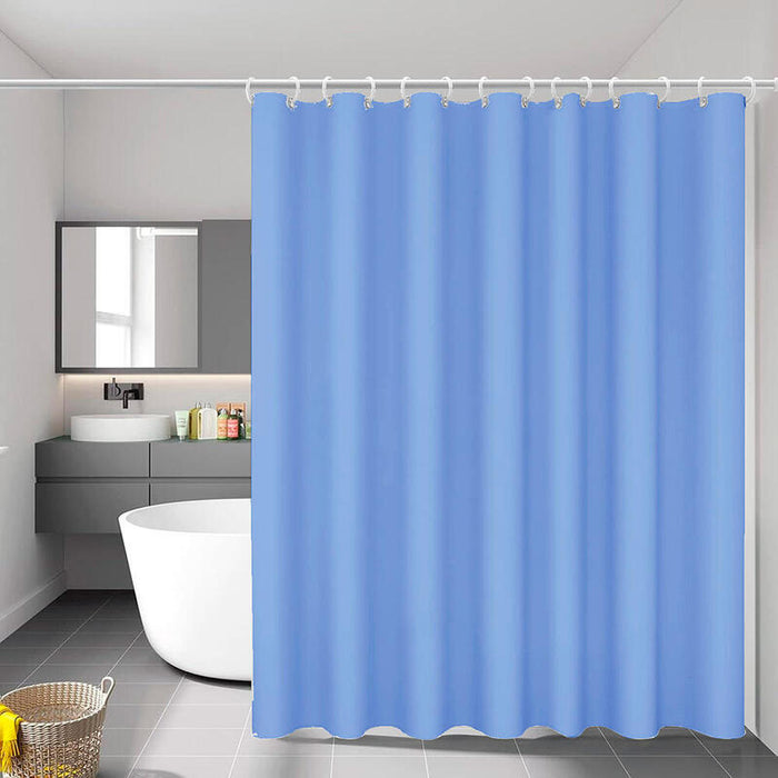 Pack De 3 Unidades - Cortina De Baño Basic Azul 140 X 180 Cm
