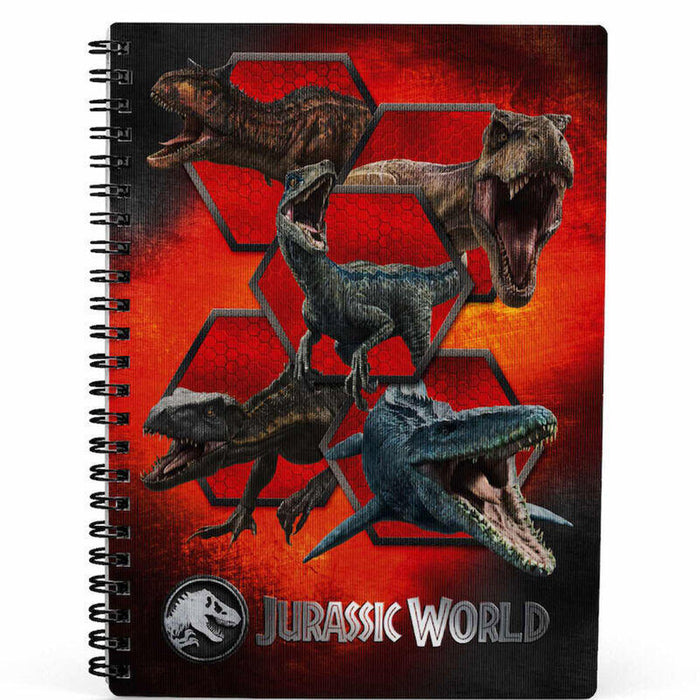 Pack De 3 Unidades - Cuaderno 3d Carnivorous Jurassic World
