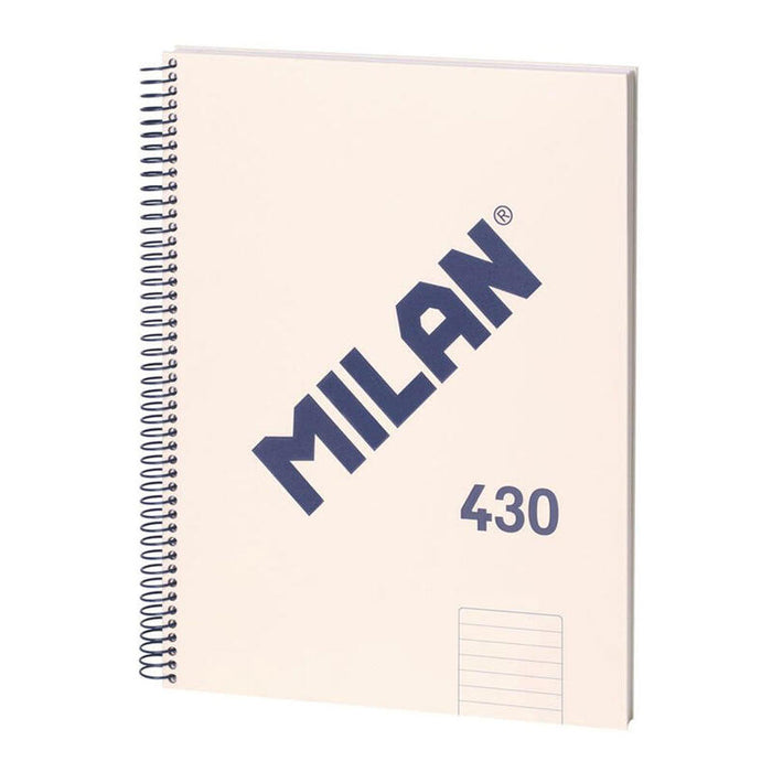 Pack De 3 Unidades - Cuaderno A4 Pautado (7mm) Beige. Con Espiral.