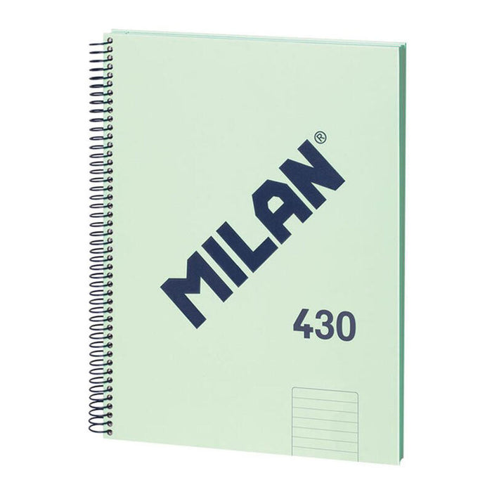 Pack De 3 Unidades - Cuaderno A4 Pautado (7mm) Verde. Con Espiral.