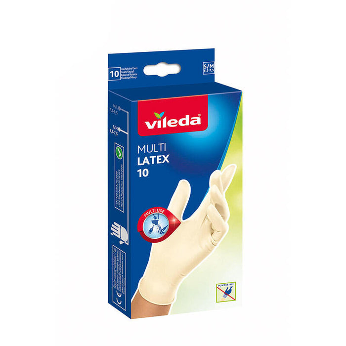 Pack De 3 Unidades - Guante Multi Latex 10 Unid. Talla S/M 145941 Vileda