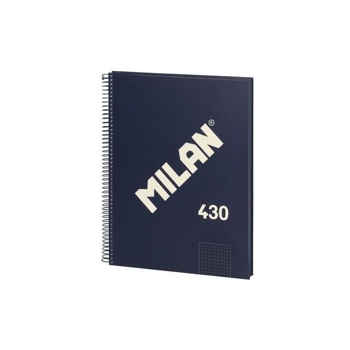 Pack De 3 Unidades Milan Libreta Con Espiral A4 80h Papel 95gr Pautado 1 Línea 7mm Serie 1918 Azul