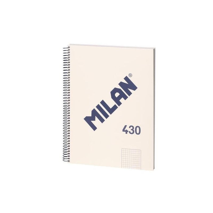 Pack De 3 Unidades Milan Libreta Con Espiral A4 80h Papel 95gr Pautado 1 Línea 7mm Serie 1918 Beige