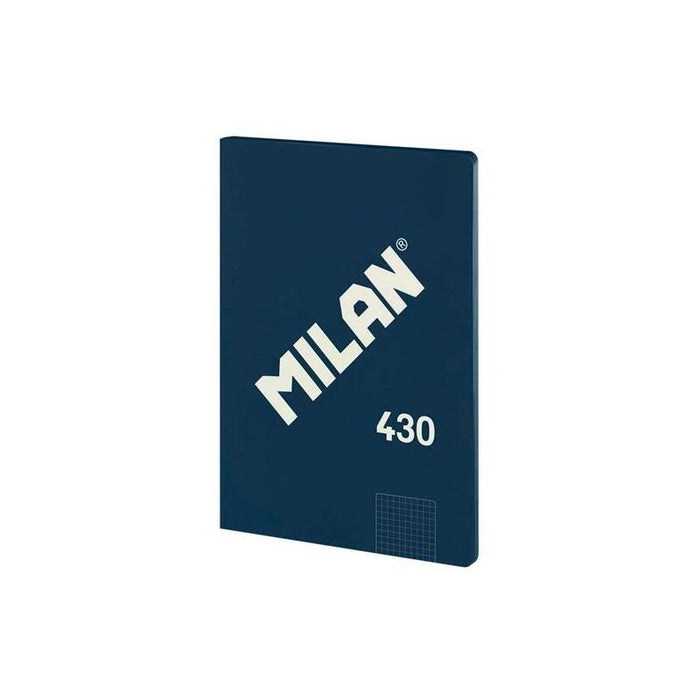 Pack De 3 Unidades Milan Libreta Encolada A4 48h Papel 95gr Cuadriculado Serie 1918 Azul