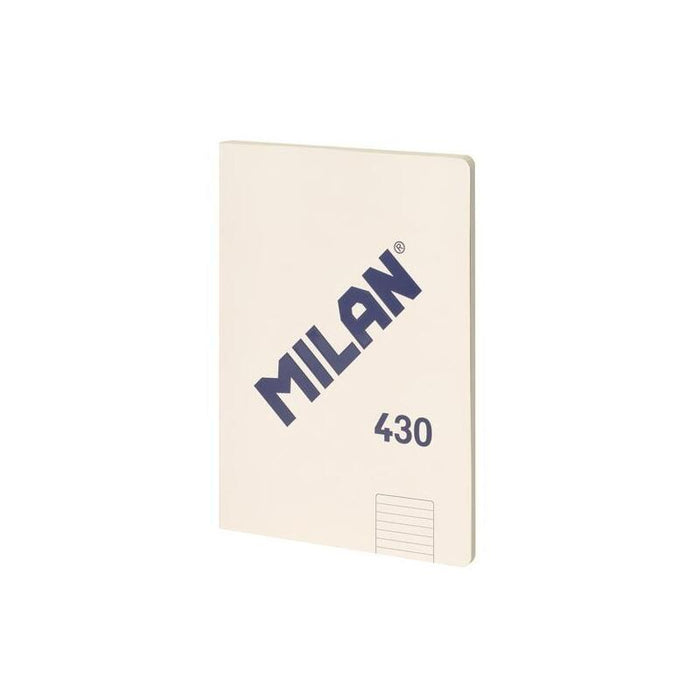 Pack De 3 Unidades Milan Libreta Encolada A4 48h Papel 95gr Pautado 1 Línea 7mm Serie 1918 Beige