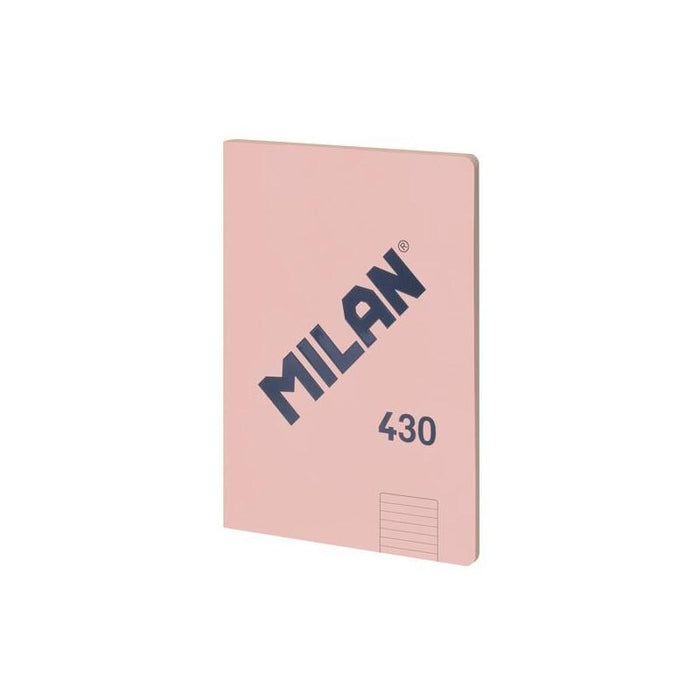 Pack De 3 Unidades Milan Libreta Encolada A4 48h Papel 95gr Pautado 1 Línea 7mm Serie 1918 Rosa