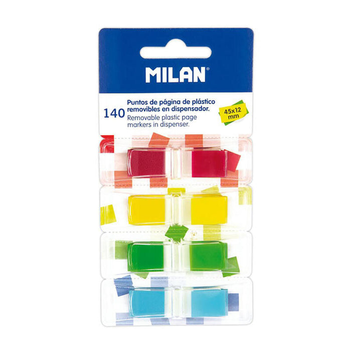 Pack De 3 Unidades - Pack 140 Puntos De Pagina En 4 Dispensadores Milan