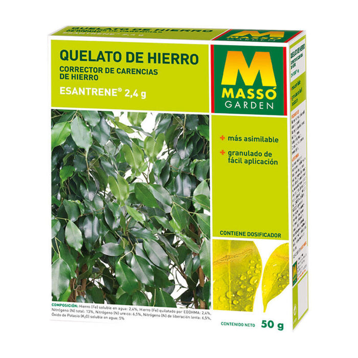 Pack De 3 Unidades - Quelato De Hierro 50g. Fertilizante 234078n Massó