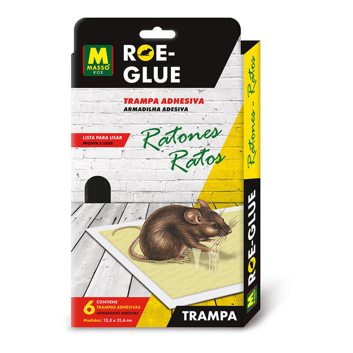 Pack De 3 Unidades - Trampa Adhesiva Ratones, 6 Unidades