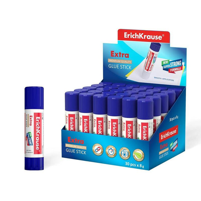 Pack De 30 Unidades Erichkrause Pegamento En Barra Extra - Formula Super Fuerte En Base A Pvp - Consumo Economico -