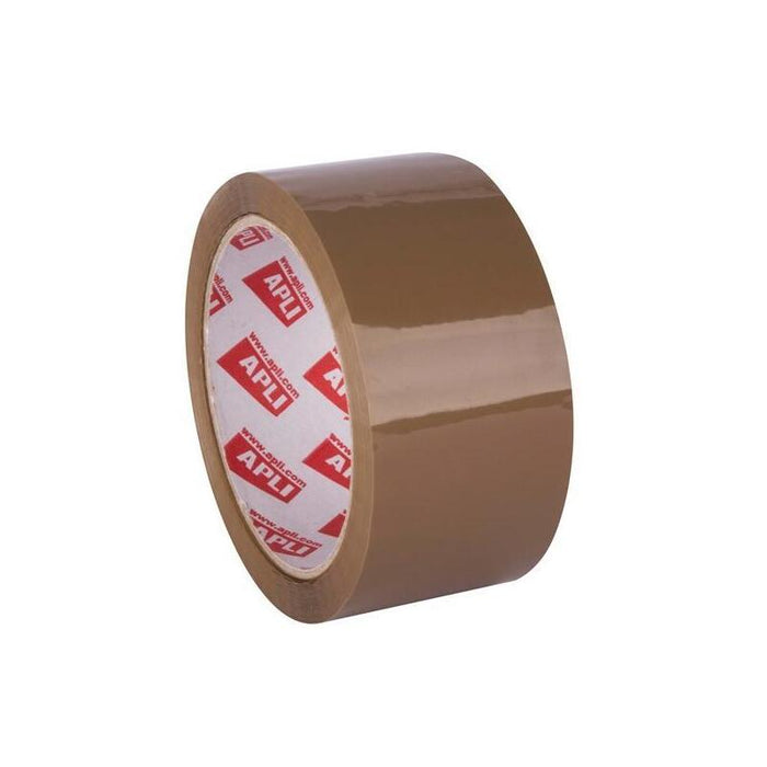 Pack De 36 Unidades Apli Precinto Basic Pp Adhesivo Acrílico 25 Micras Rollo 48mmx66m Marrón Brillante