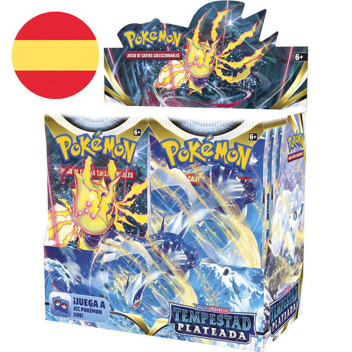 Pack De 36 Unidades - Sobre Cartas Tempestad Plateada Espada Y Escudo Pokemon Español