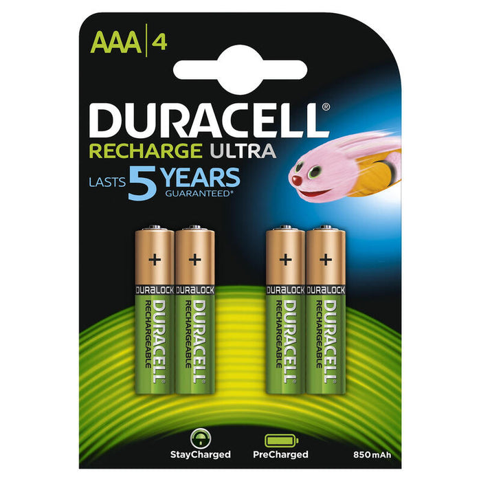 Pack De 4 Pilas Aaa Duracell Hr03-A 1.2v Recargables