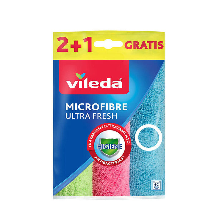 Pack De 4 Unidades - Bayeta Microfibras Ultrafresh 2+1 167602 Vileda