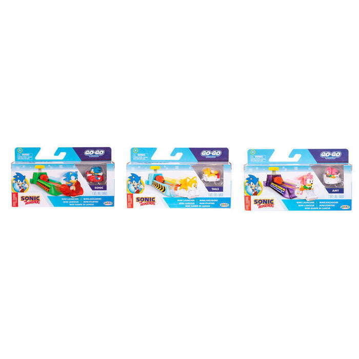 Pack De 4 Unidades - Coche Launchers Go Go Racers Sonic Surtido
