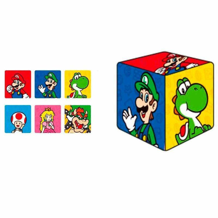 Pack De 4 Unidades - Cojin Dado 3d Super Mario Bros