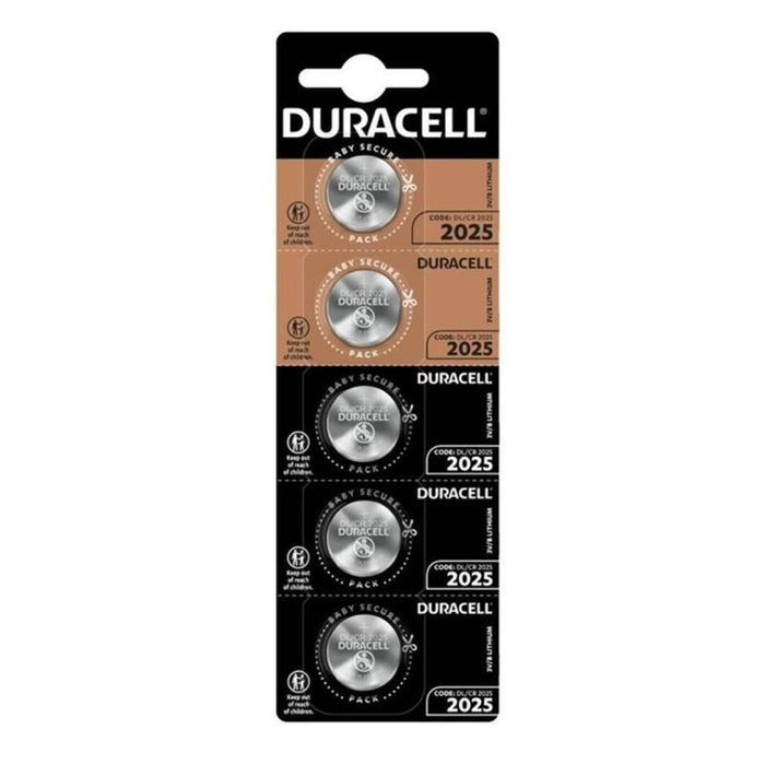 Pack De 4 Unidades Duracell Pila Boton Litio Cr2025 3v Blister*5 4 Uds