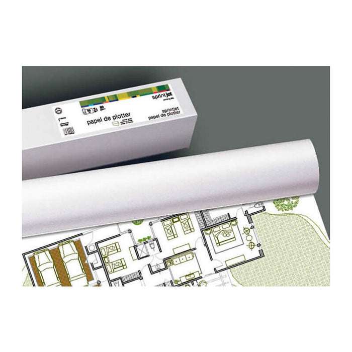 Pack De 4 Unidades Fabrisa Plus Bobina De Papel Para Plotter 80gr - Medidas 914mm X 50m