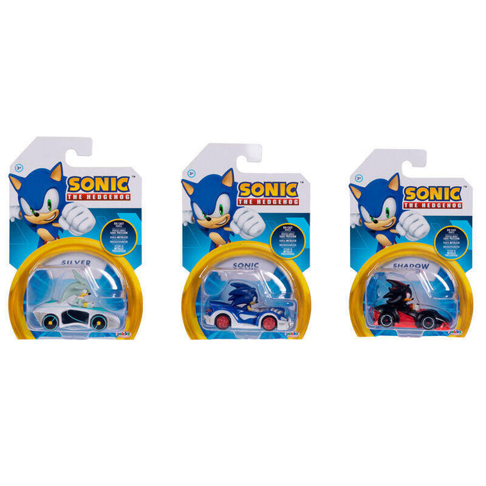 Pack De 4 Unidades - Figura Vehiculo Wave 7 Sonic The Hedgehog Surtido