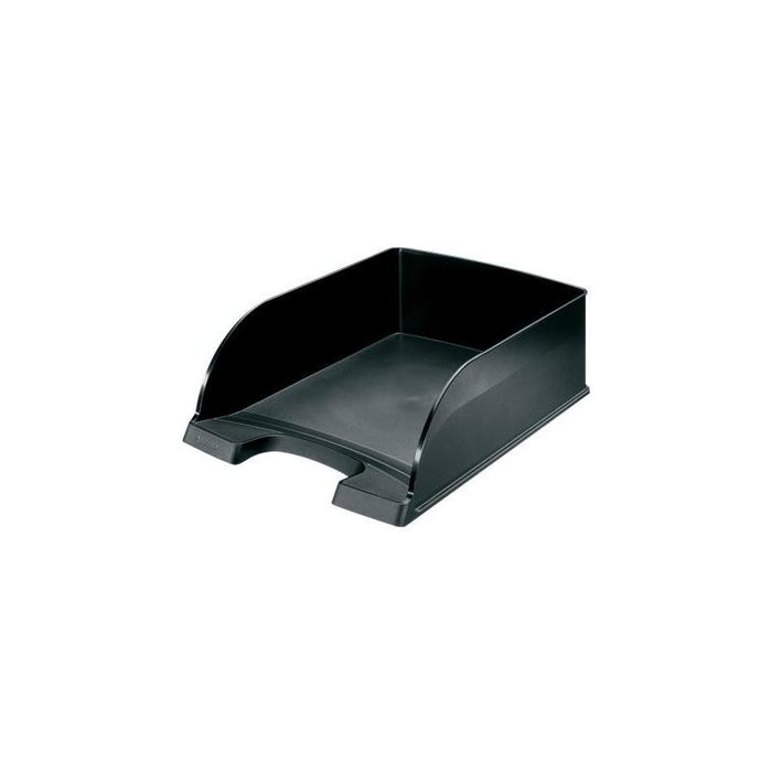 Pack De 4 Unidades Leitz Plus Jumbo Bandeja Portadocumentos De Gran Capacidad - Formato Vertical A4 - Hasta 8uds Apilables - Color Negro