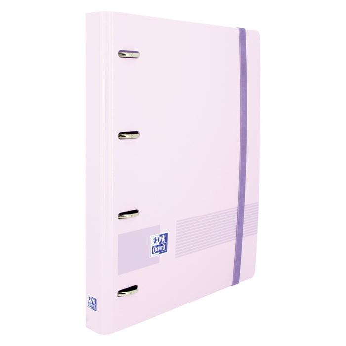 Pack De 4 Unidades Oxford Live & Go A4+ Polyfoam Europeanbinder - Lomo De 45mm - Anillas De 4dx35mm - Recambio 5x5 -