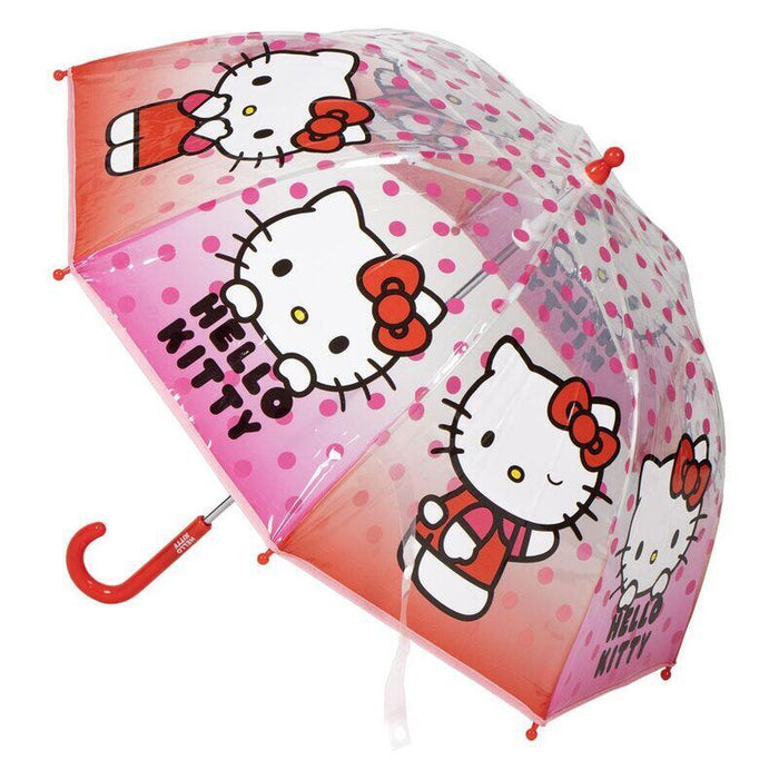 Pack De 4 Unidades - Paraguas Manual Burbuja Hello Kitty