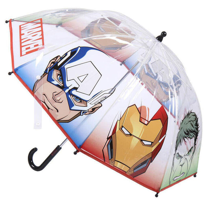 Pack De 4 Unidades - Paraguas Manual Burbuja Vengadores Avengers Marvel 45cm