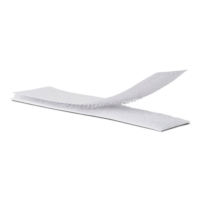 Pack De 4 Unidades - Tiras Adhesivas De Cierre De Gancho Y Bucle 2 X 10cm. Blanco, 2143-2, Inofix