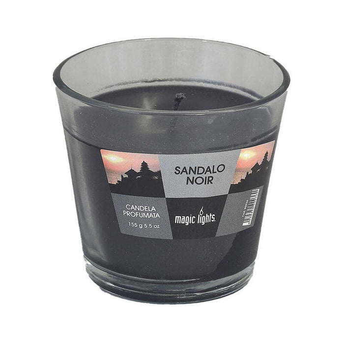 Pack De 4 Unidades - Vela Perfumada En Vaso De Cristal Sándalo 150g. Magic Lights