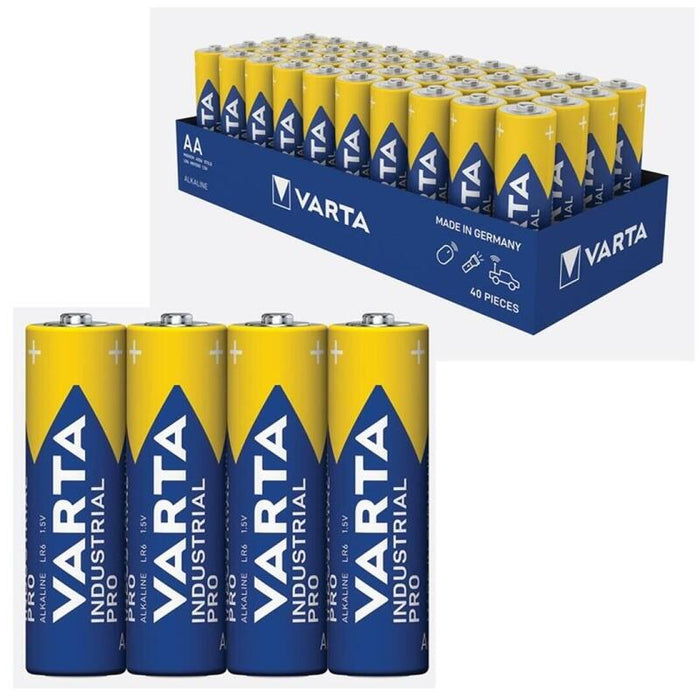 Pack De 40 Unidades Varta Industrial Pro Alcalina Lr6 Aa 1,5v Caja*40 40 Pilas