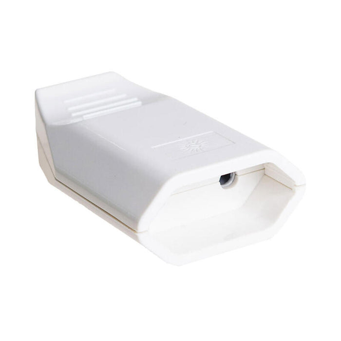 Pack De 5 Unidades - Base Aerea Con Faldón 10a 250v Blanca. Solera 7627.