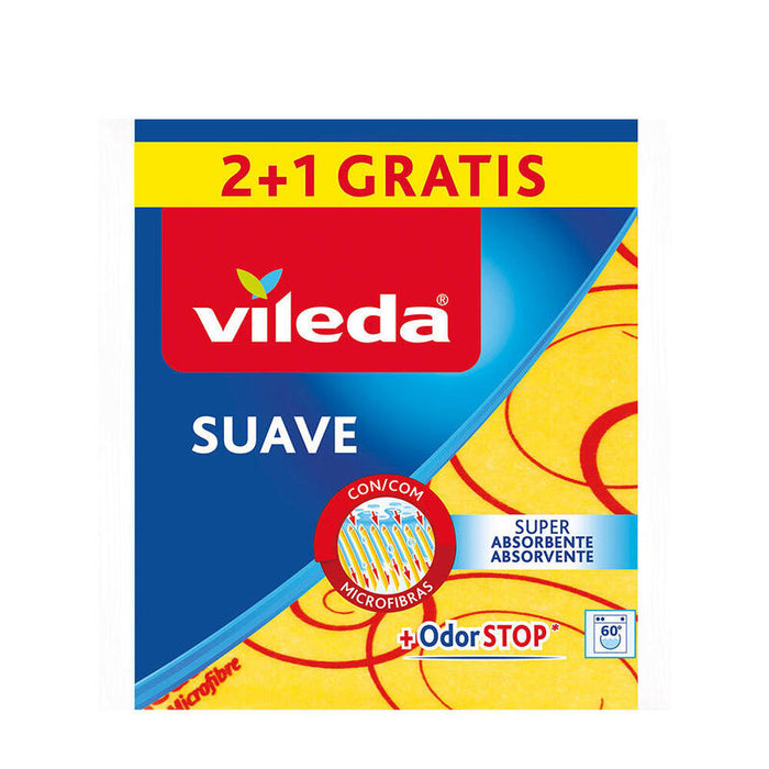 Pack De 5 Unidades - Bayeta Amarilla Suave 2+1 30% Microfibra 170812 Vileda