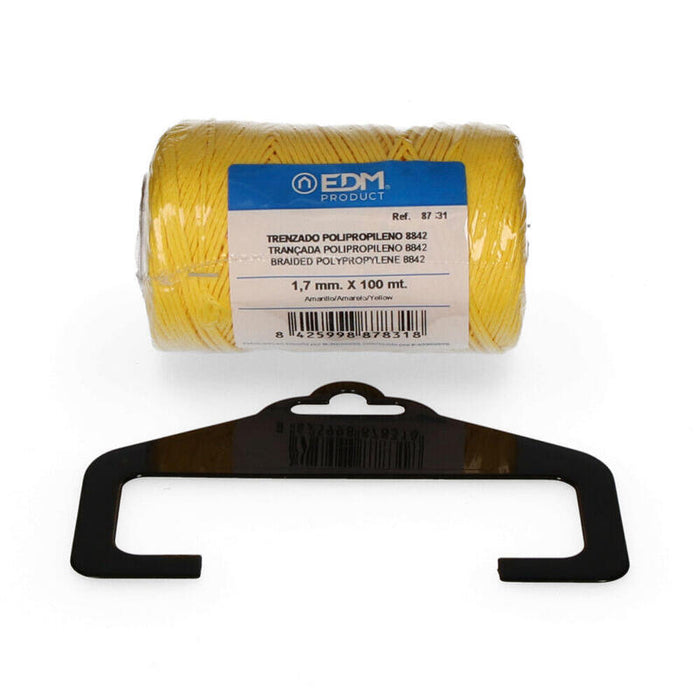 Pack De 5 Unidades - Bobina Trenzada Polipropileno 8842 100m Amarillo Edm
