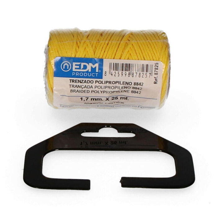 Pack De 5 Unidades - Bobina Trenzada Polipropileno 8842 25m Amarillo Edm