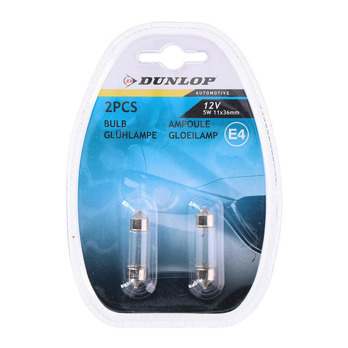 Pack De 5 Unidades - Bombilla 12v 5w 1,1x3,6cm Dunlop