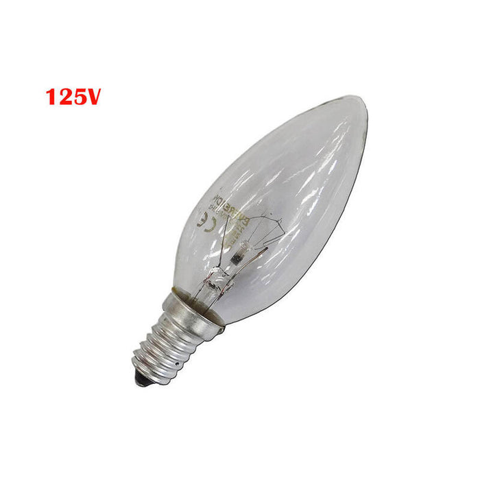 Pack De 5 Unidades - Bombilla Incandescente Vela Clara 60w E14 125v (Solo Uso Industrial)