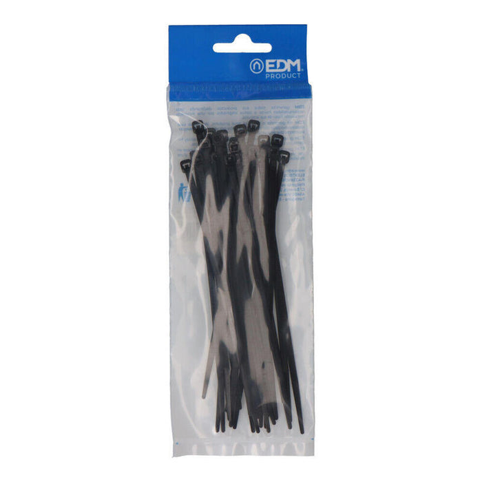 Pack De 5 Unidades - Bridas Negras 150x3,5mm Nylon Alta Calidad (Blister 25 Unid.) Edm