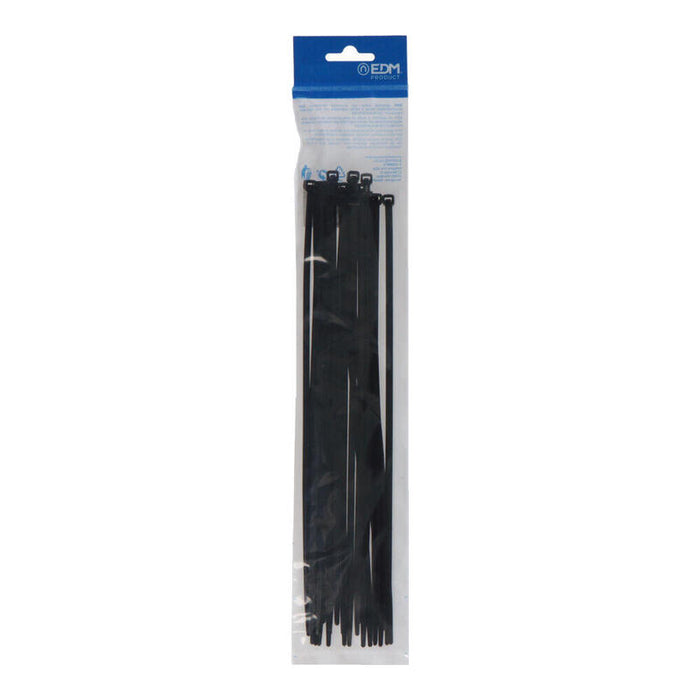 Pack De 5 Unidades - Bridas Negras 300x4,8mm Nylon Alta Calidad (Blister 25 Unid.) Edm