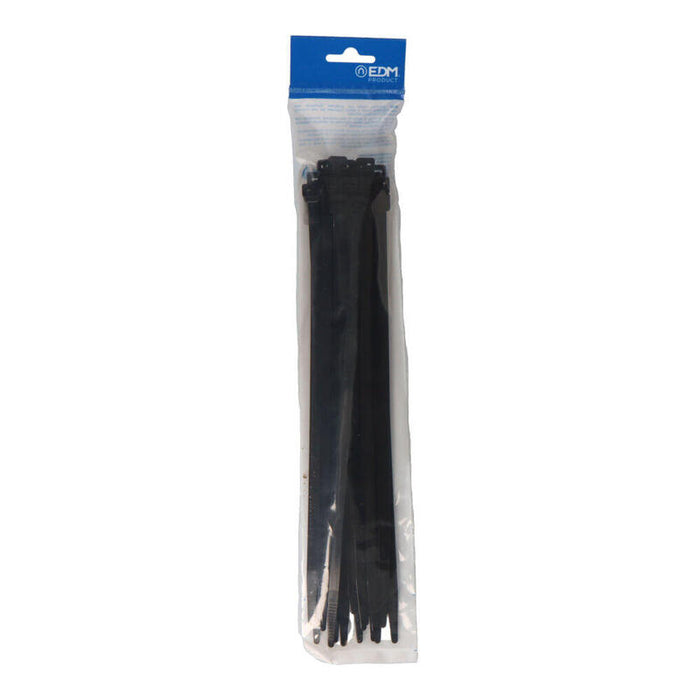 Pack De 5 Unidades - Bridas Negras 300x8mm Nylon Alta Calidad (Blister 25 Unid.) Edm