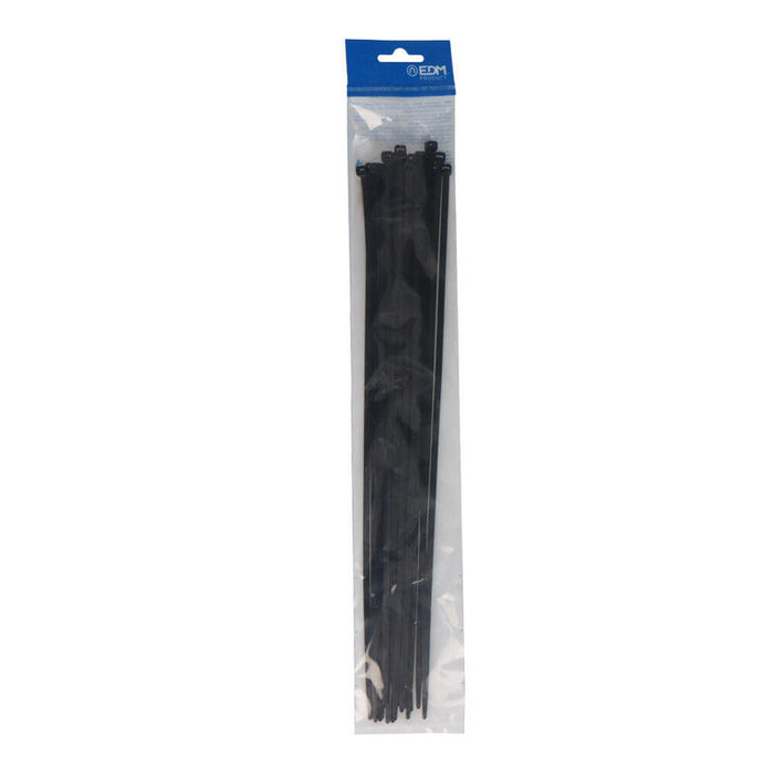 Pack De 5 Unidades - Bridas Negras 380x4,8mm Nylon Alta Calidad (Blister 25 Unid.) Edm