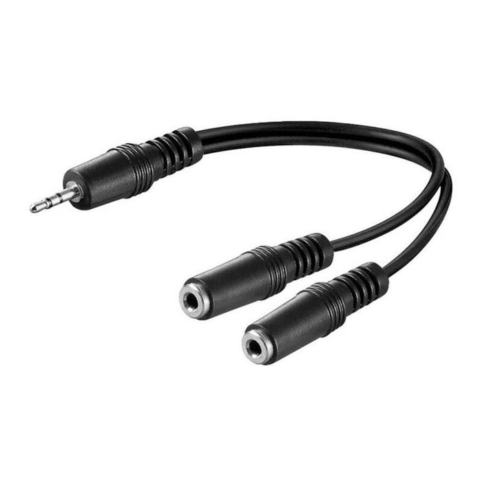 Pack De 5 Unidades - Cable 20cm Adaptador Audio 1m A 2h Jack 3,5 Stereo Logilink