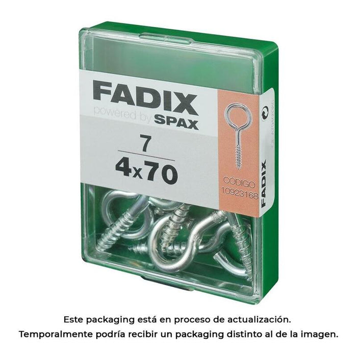 Pack De 5 Unidades - Caja M 7 Unid. Hembrilla Cerrada Cinc 4,0x70mm Fadix