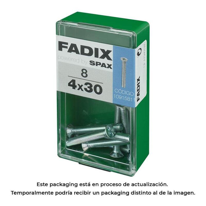 Pack De 5 Unidades - Caja S 8 Unid. Tornillo Metrica Cp M 4x30mm Fadix