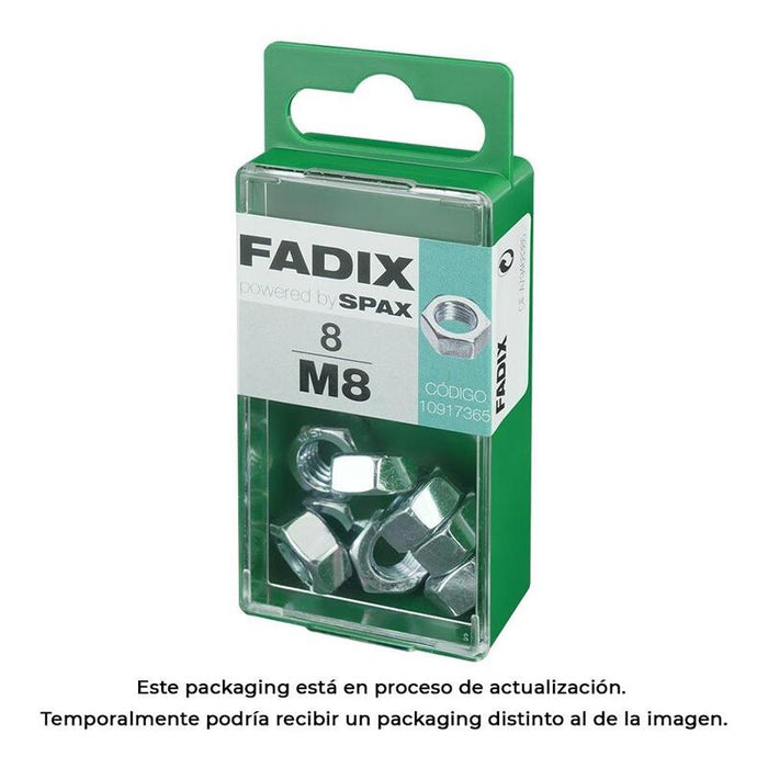 Pack De 5 Unidades - Caja S 8 Unid. Tuerca Cinc M 8 Fadix